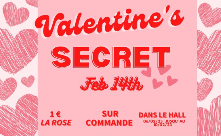 Lire la suite à propos de l’article Valentine’s secret : offrez une rose à votre valentin.e